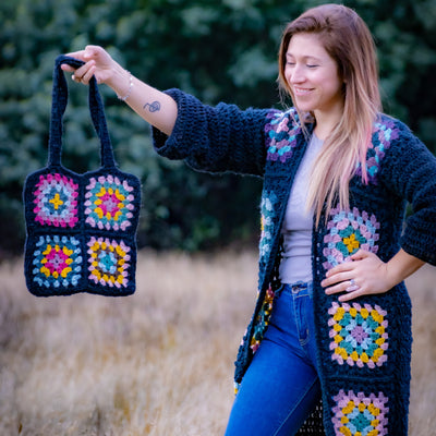 Kellü crochet colores Negro