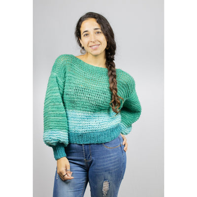 Kellü Sweater Manga Globo Verde