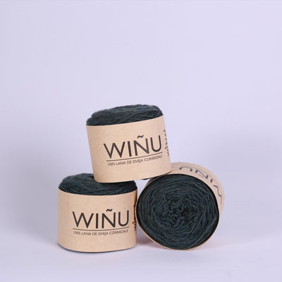 Ovillo Wiñü Verde Petroleo