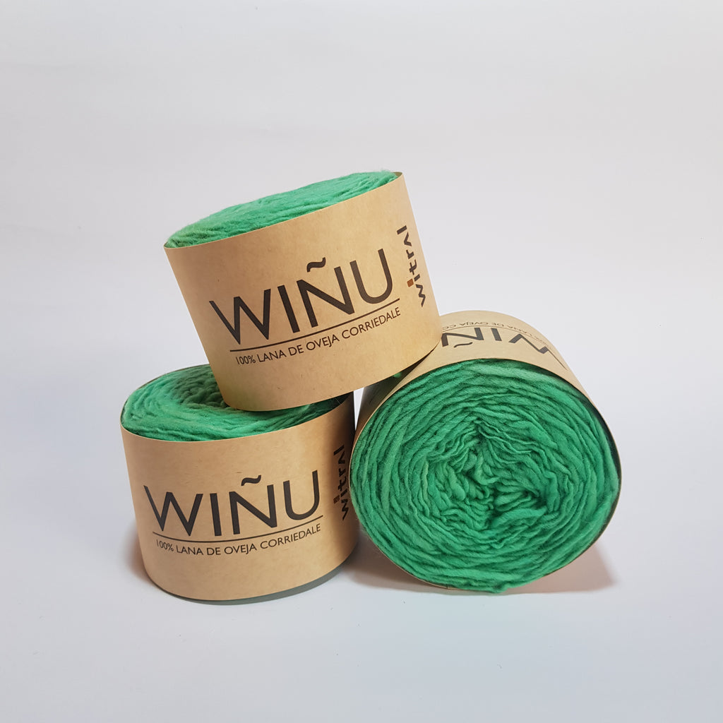 Ovillo Wiñü Verde Esmeralda