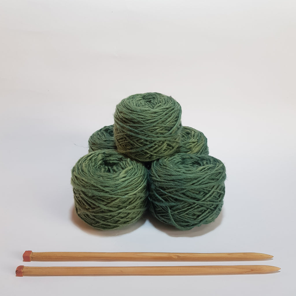 Ovillo Wiñü Verde Oscuro