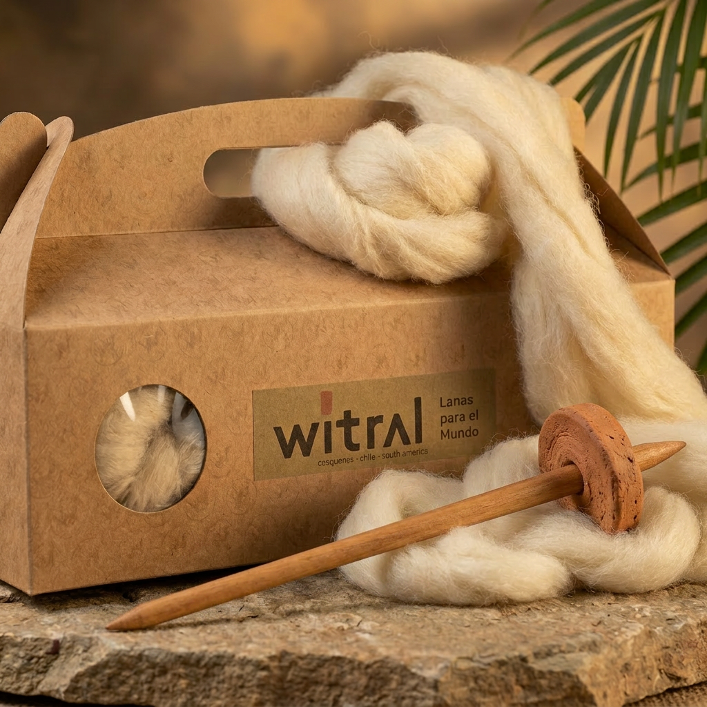 Kit de Hilado con Huso | Aprende a hilar lana natural