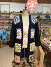 Kimono Kellü Crochet Negro Bodega