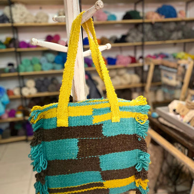 Bolso de mano Celeste Bodega