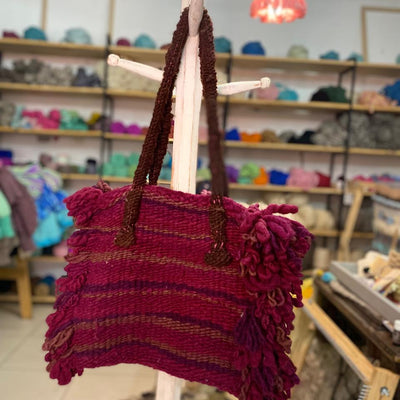 Bolso de mano Morado Bodega