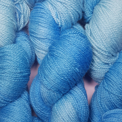 Ovillo Merino Fingering Matizado Azul