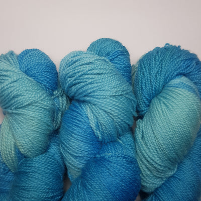 Ovillo Merino Fingering Matizado Azul