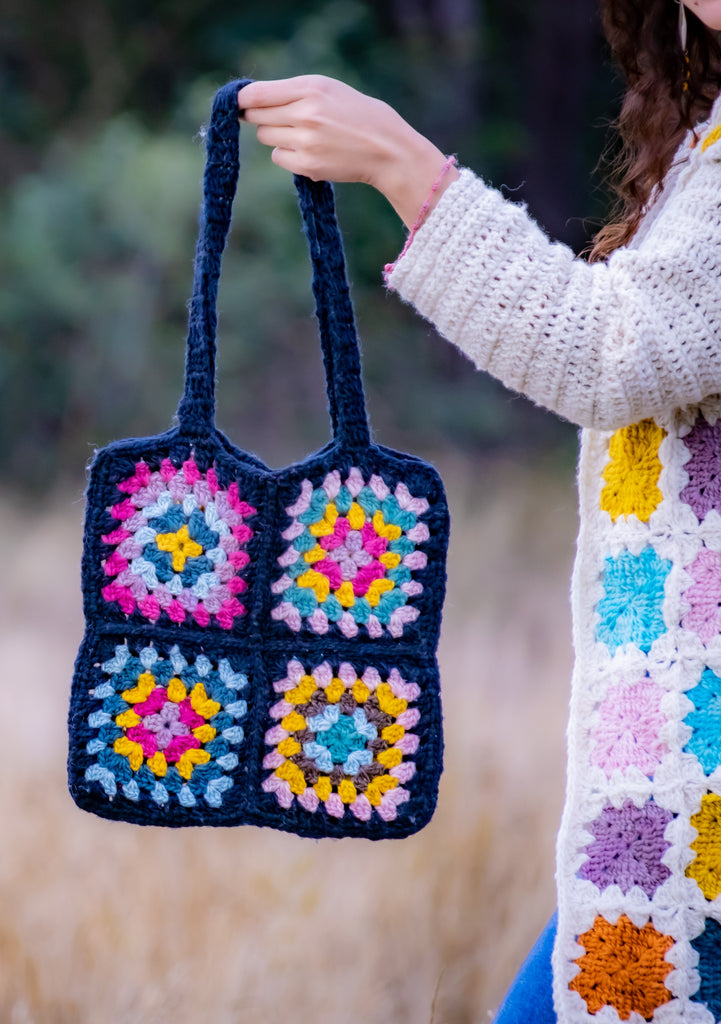 Kit Bolso Huayo a Crochet