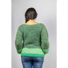 Kellü Sweater Manga Globo Verde Oscuro